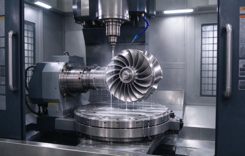 5-axis CNC machining impeller